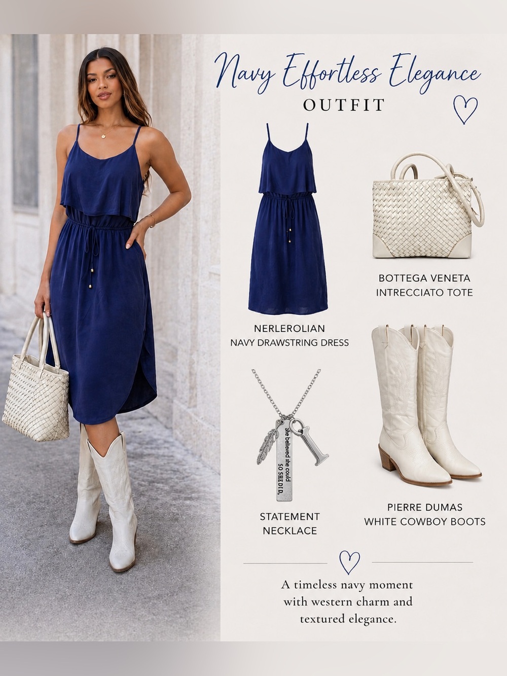 Nerlerolian Navy Blue Dress